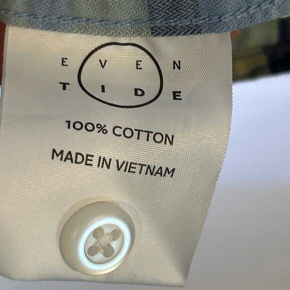 EvenTide Short Sleeve Men's Xl Plaid Button Down - Picture 3 of 7